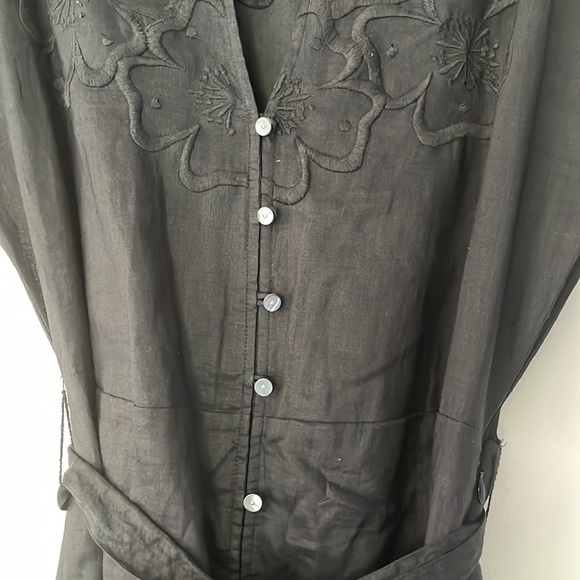 Veronica Beard Black Floral Mini Dress - Picture 3 of 12